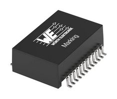 WURTH ELEKTRONIK 7490220115 Ethernet & LAN Transformer, 10/100/1000 Base-T PoE+, 1 Port, 1:1, 350 µH, 1.5 kV, Surface Mount