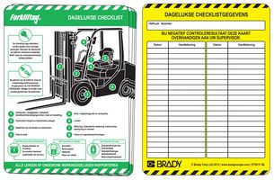 BRADY FLT-GB-ETSI-51-10 Label, Tag, 193 mm, 144 mm, Polypropylene, Daily Checklist