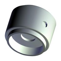 ALCOSWITCH - TE CONNECTIVITY KD700B1/4 Knob, Round Shaft, 6.35 mm, Aluminium, Round Knurled with Indicator Line, 19.1 mm, KD
