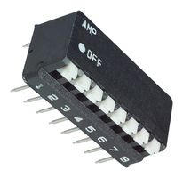 TE CONNECTIVITY - ALCOSWITCH 5435802-9 DIP / SIP Switch, 8 Circuits, Piano Key, Through Hole, SPST