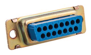 TE CONNECTIVITY - AMP 205164-1 D Sub Connector Housing, 15 Ways, D Sub, 2, AMPLIMITE 109, Plug, Steel Body