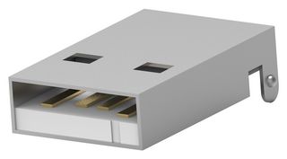 TE CONNECTIVITY - AMP 1734028-1 USB Connector, USB Type A, USB 2.0, Plug, 4 Ways, Surface Mount, Right Angle