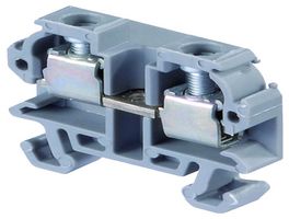 ENTRELEC - TE CONNECTIVITY 1SNA112086R0200 DIN Rail Mount Terminal Block, 2 Ways, 12 AWG, 1.5 mm², Screw, 20 A