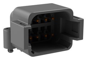 AMPHENOL SINE/TUCHEL ATF13-08PA-BM01 Automotive Connector, AT Series, Right Angle Receptacle, 8 Contacts, PCB Pin, Thermoplastic Body