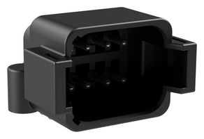 AMPHENOL SINE/TUCHEL ATF13-08PB-BM13 Automotive Connector, AT Series, Right Angle Receptacle, 8 Contacts, PCB Pin, Thermoplastic Body