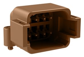 AMPHENOL SINE/TUCHEL ATF13-08PD-BM03 Automotive Connector, AT Series, Right Angle Receptacle, 8 Contacts, PCB Pin, Thermoplastic Body