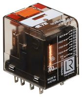TE CONNECTIVITY - SCHRACK PT570548.. Power Relay, 4PDT, 48 VAC, 6 A, PT Series, Socket, Non Latching