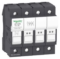 SCHNEIDER ELECTRIC DF103N CARTRIDGE FUSE HOLDER, 32A, 3P+N, 690V