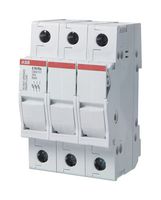 ABB 2CSM204753R1801 DIN RAIL MOUNT FUSE HOLDER, 3P, 32A/690V