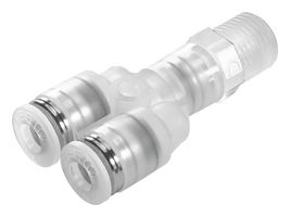 FESTO NPQP-Y-R38-Q10-FD-P10 Pneumatic Fitting, Push-In Y-Fitting, R3/8, 10 bar, 10 mm, PP (Polypropylene), NPQP