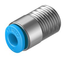 FESTO 153316 Pneumatic Fitting, Push-In Fitting, R1/8, 14 bar, 4 mm, Brass, QSM