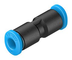 FESTO 153324 Pneumatic Fitting, Push-In Fitting, 14 bar, 4 mm, PBT (Polybutylene Terephthalate), QSM