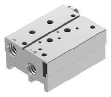 FESTO VABM-B10-20S-G14-2-P3 Manifold Block, 2 Outlet, G1/4, VABM Series, VUVS Solenoid Valves/VTUS Valve Manifold Assemblies