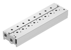FESTO VABM-B10-25S-G38-8-P3 Manifold Block, 8 Outlet, G3/8, VABM Series, VUVS Solenoid Valves/VTUS Valve Manifold Assemblies