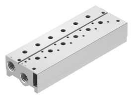 FESTO VABM-B10-30S-G12-6-P3 Manifold Block, 6 Outlet, G1/2, VABM Series, VUVS Solenoid Valves/VTUS Valve Manifold Assemblies