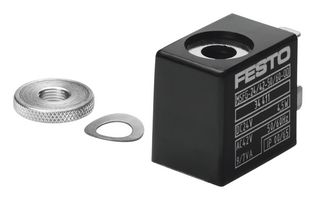 FESTO MSFG-24/42-50/60-OD Solenoid Valve, 24 VDC, -5 to 40 °C, Knurled Nut, MSFG Series