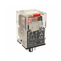 OMRON INDUSTRIAL AUTOMATION MKS2PI DC48 Power Relay, DPDT, 48 VDC, 10 A, MK-S Series, Socket, Latching