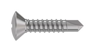 TR FASTENINGS 4.8 X 16 IPSTDX Z100 DIN7504 COUNTERSUNK HEAD SCREW, STEEL, 4.8X16MM