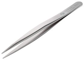 IDEAL-TEK 00 SA Tweezer, High Precision, Flat, 120 mm, Stainless Steel Body, Stainless Steel Tip
