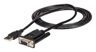 STARTECH ICUSB232FTN Adapter Cable, USB to RS232 DB9 Serial, with FTDI, 1-Port, 1 m