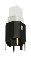 NIDEC COMPONENTS CFPB-1CC-4W6 Pushbutton Switch, CFPB Series, SPST, Off-(On), Square, White