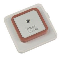 MOLEX 213602-0001 Antenna, Patch, 1.57439 GHz to 1.57644 GHz, 5.3 dBi, Right Hand Circular, Adhesive, SMD