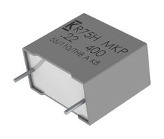 KEMET R75PR410050H3J Power Film Capacitor, Metallized PP, Radial Box - 2 Pin, 1 µF, ± 5%, High Frequency, Through Hole