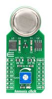 MIKROELEKTRONIKA MIKROE-4151 Click Board, Ammonia Click, Gas, MQ-137, Analog, GPIO, SPI, mikroBUS, 3.3 V/5V, 57.15 mm x 25.4 mm