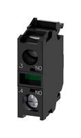 SIEMENS 3SU14001AA101BA0 Contact Block, Screw, 1 Pole, 10 A, 24 V