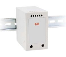 MEAN WELL DDRH-60-5 Isolated DIN Rail Mount DC/DC Converter, 10:1, 50 W, 1 Output, 5 V, 10 A