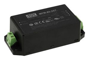MEAN WELL MPM-65-5ST AC/DC Enclosed Power Supply (PSU), 113 to 370VDC, ITE & Medical, 1 Outputs, 50 W, 5 VDC, 10 A