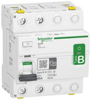 SCHNEIDER ELECTRIC A9Z61240 Circuit Breaker, Acti 9 iID Series, 230 V, 40 A, 2 Pole