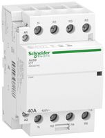 SCHNEIDER ELECTRIC A9C22740 Contactor, DIN Rail, 240 VAC, 4PST-NC, 3 Pole