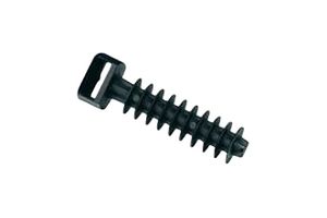 ABB 7TCG009750R0010 Cable Tie Mount, Screw, Black, Nylon 11/12 (Polyamide 11/12), 43.1 mm