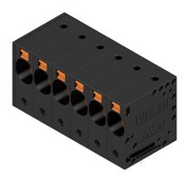 WEIDMULLER 2500490000 Wire-To-Board Terminal Block, 10 mm, 6 Ways, 18 AWG, 4 AWG, 16 mm², Push In