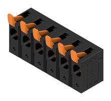 WEIDMULLER 2492040000 Wire-To-Board Terminal Block, 15 mm, 6 Ways, 18 AWG, 4 AWG, 16 mm², Push In