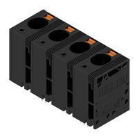 WEIDMULLER 2492230000 Wire-To-Board Terminal Block, 15 mm, 4 Ways, 18 AWG, 4 AWG, 16 mm², Push In