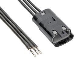 MOLEX 215313-1033 Cable Assembly, Mizu-P25 Plug to Free End, 3 Ways, 2.5 mm, 1 Row, 600 mm, 23.6 "