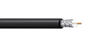 BELDEN 8216 0101000. Coaxial Cable, RG174, Copper Coated Steel, 2.794 mm, 50 ohm, Black