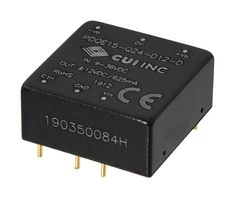 CUI PDQE15-Q48-S12-D Isolated Through Hole DC/DC Converter, ITE, DIP, 4:1, 15 W, 1 Output, 12 V