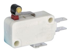 HONEYWELL V19T16-EZ400A06 Microswitch, Standard, Long Roller Lever, SPDT, Quick Connect, 16 A