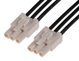 MOLEX 216290-1033 Cable Assembly, Wire to Board Receptacle to Wire to Board Receptacle, 3 Ways, 6.7 mm, 1 Row