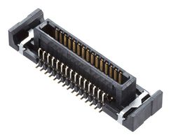 MOLEX 204928-0301 Mezzanine Connector, Plug, 0.4 mm, 2 Rows, 30 Contacts, Surface Mount, Copper Alloy