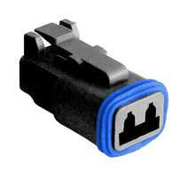 BULGIN LIMITED PX0102S02BK Automotive Connector, PX0 Series, Straight Plug, 2 Contacts, Crimp Socket - Contacts Not Supplied