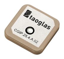 TAOGLAS CGIP.25.4.A.02 RF Antenna, Patch, 1.575 GHz to 1.621 GHz, Adhesive / Pin, 5 dBi, 1.5 VSWR