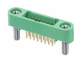HARWIN G125-MV11605M2P Pin Header, Black / Green, Wire-to-Board, 1.25 mm, 2 Rows, 16 Contacts, Through Hole Straight