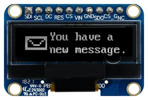 MIDAS DISPLAYS MDOB128032HV-WS Graphic OLED, 128 x 32 Pixels, White on Black, 3V, SPI, 35.4mm x 23.5mm, -40 °C