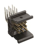 HARTING 02519091102 Pin Header, C9 Module, Board-to-Board, 2.54 mm, 3 Rows, 9 Contacts, Through Hole Right Angle