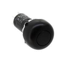 IDEC MW1B-A32B Pushbutton Switch, MW Series, 22 mm, DPDT, Maintained, Mushroom, Black