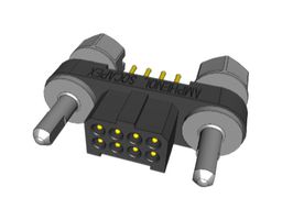 AMPHENOL SOCAPEX MHDAS2M008YDE10 Pin Header, Board-to-Board, 1.27 mm, 2 Rows, 8 Contacts, Through Hole Straight, MHDAS